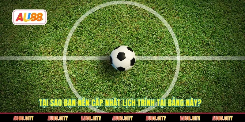 Tại sao bạn nên cập nhật lịch trình tại bảng này?